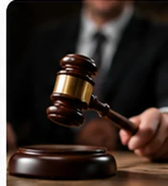 Marteau de commissaire-priseur lors d’une vente aux enchères