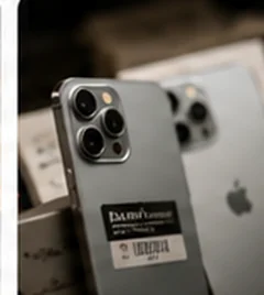 Smartphones d’occasion alignés en rayon