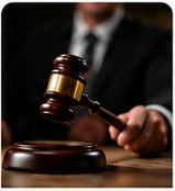 Marteau de commissaire-priseur lors d’une vente aux enchères