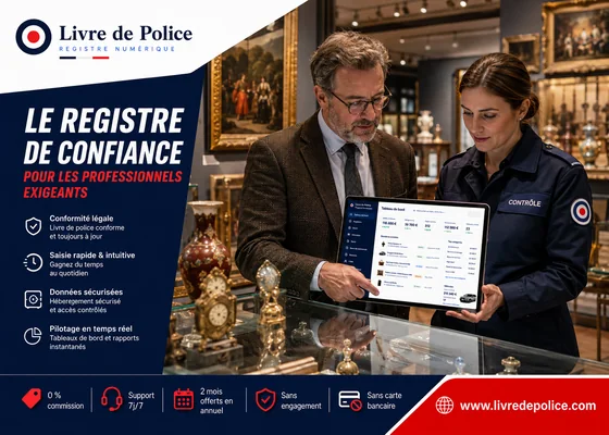 Un professionnel présente son registre numérique lors d’un contrôle