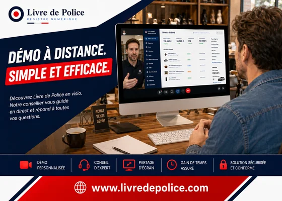 Une démonstration à distance du logiciel Livre de Police
